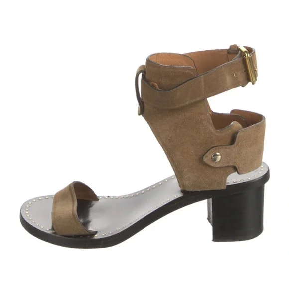 Isabel Marant Jarryn suede ankle strap sandals US7 FR38 - Picture 1 of 5